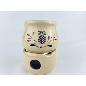 CBK Ltd 1987 Stoneware Simmering Potpourri Keeper Taiwan -‎ Pineapple Vintage